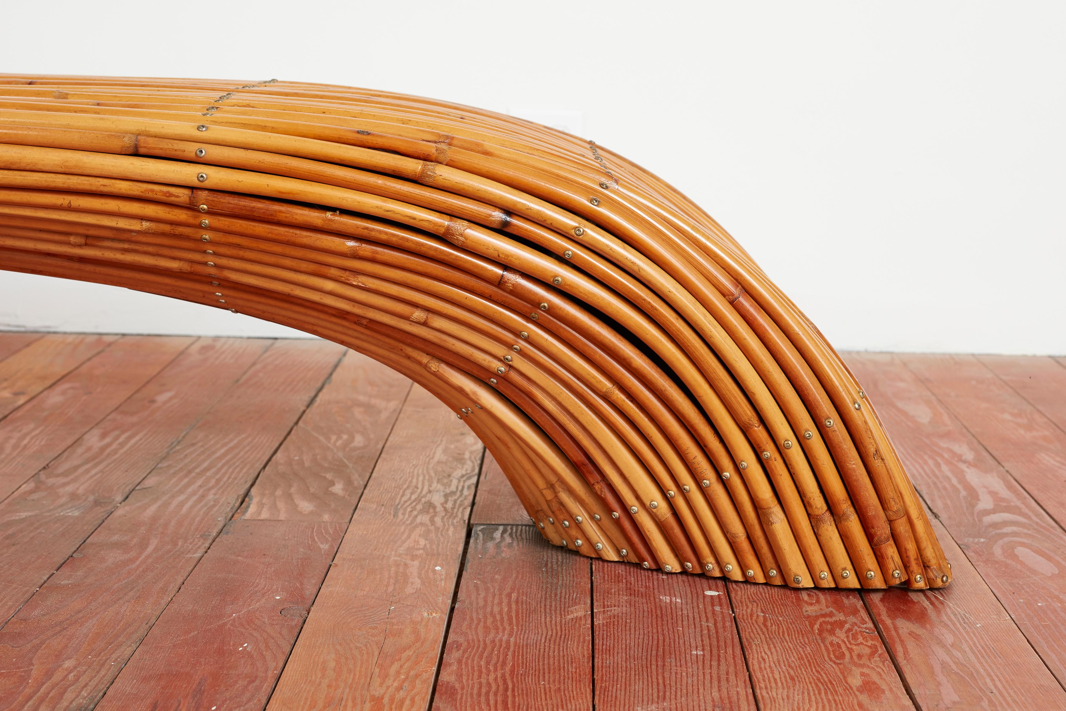 Unique Bamboo Bench 4