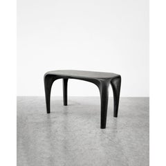 Stained Oak Unique Banc Spline Table  Handmade and Signed by Maxime Goléo