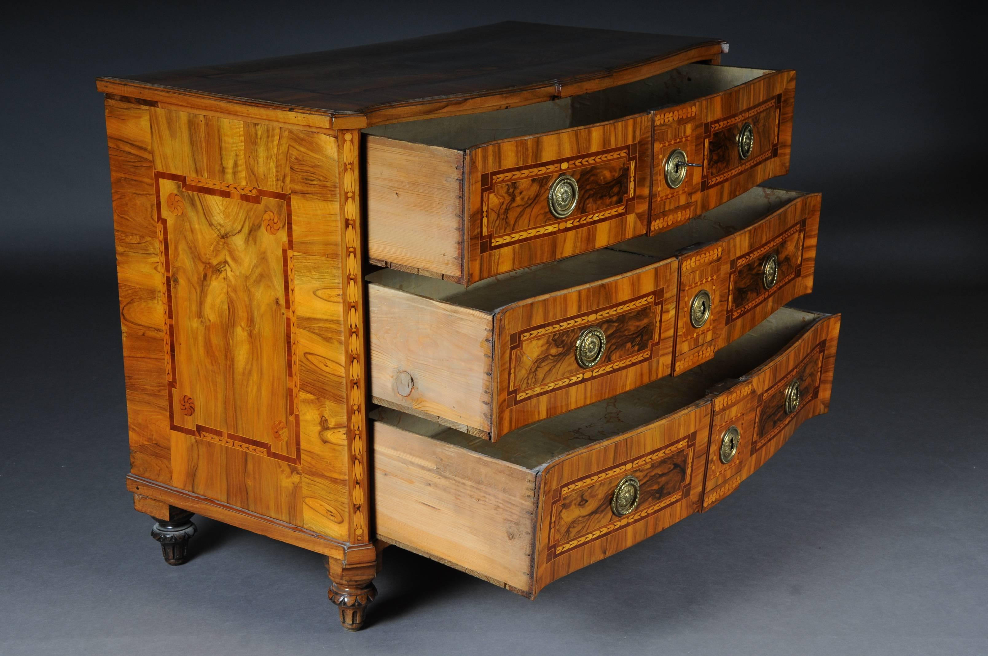 Unique Baroque/Classicism Chest of Drawers, Germany Walnut For Sale 1