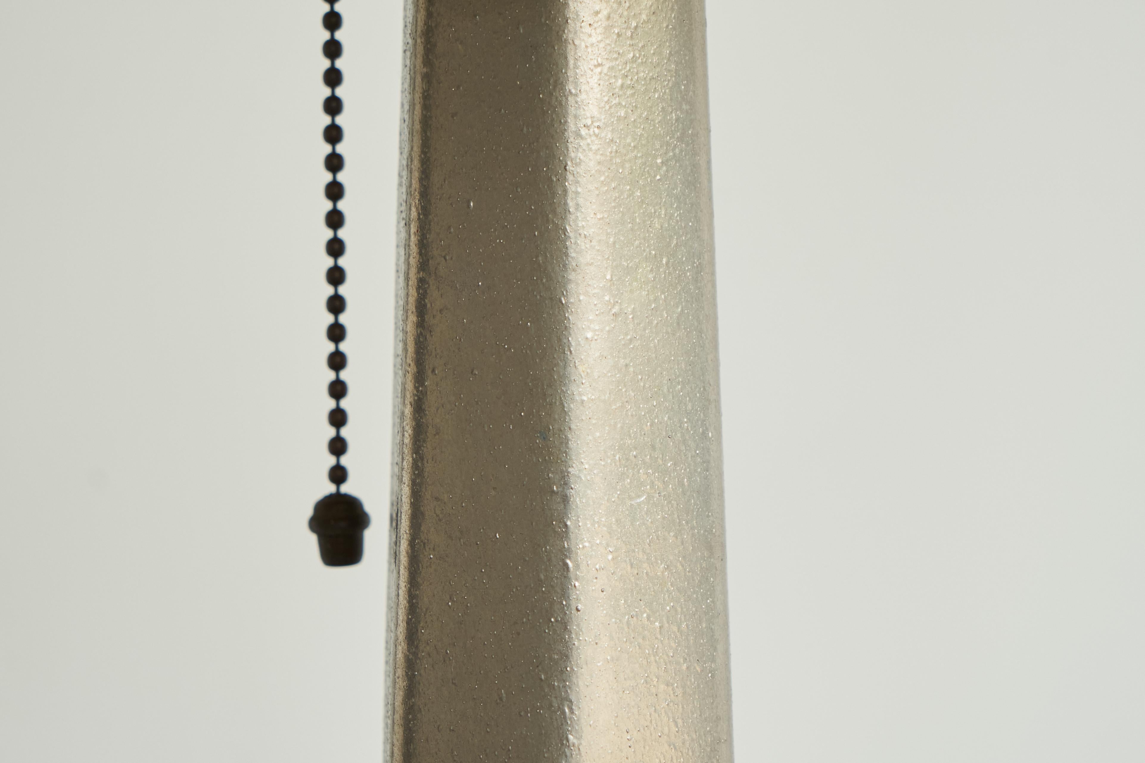 20th Century Unique Bauhaus Table Lamp in Metal and Marble 1930s