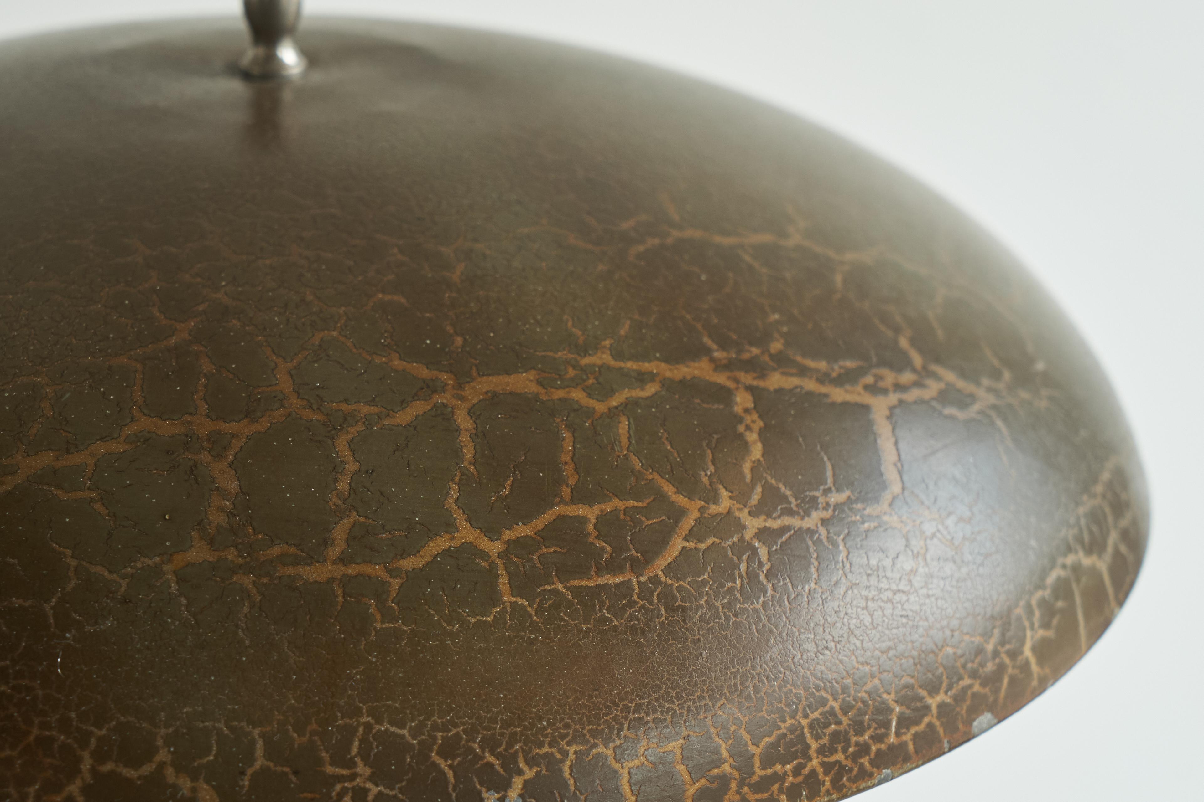 Unique Bauhaus Table Lamp in Metal and Marble 1930s 3