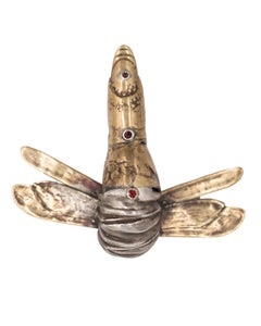 Unique Being Ring in Mixed Metals and Garnets by RAW FLOW Marianna Klimaszka