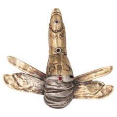 Unique Being Ring in Mixed Metals and Garnets by RAW FLOW Marianna Klimaszka