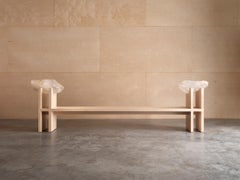 Único "Prototipo de Banco para Uso Humano" de Marina Abramović, Cristales de Cuarzo de Madera