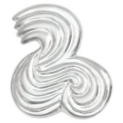 Broche « Betzy » unique en argent, signée Aur Studio