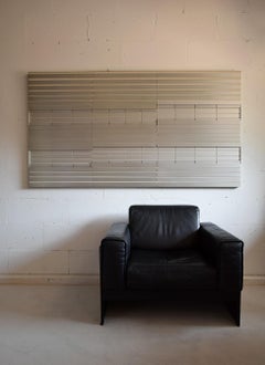 Unique Big Aluminium 1970 Wall Sculpture by Salvatore Messina