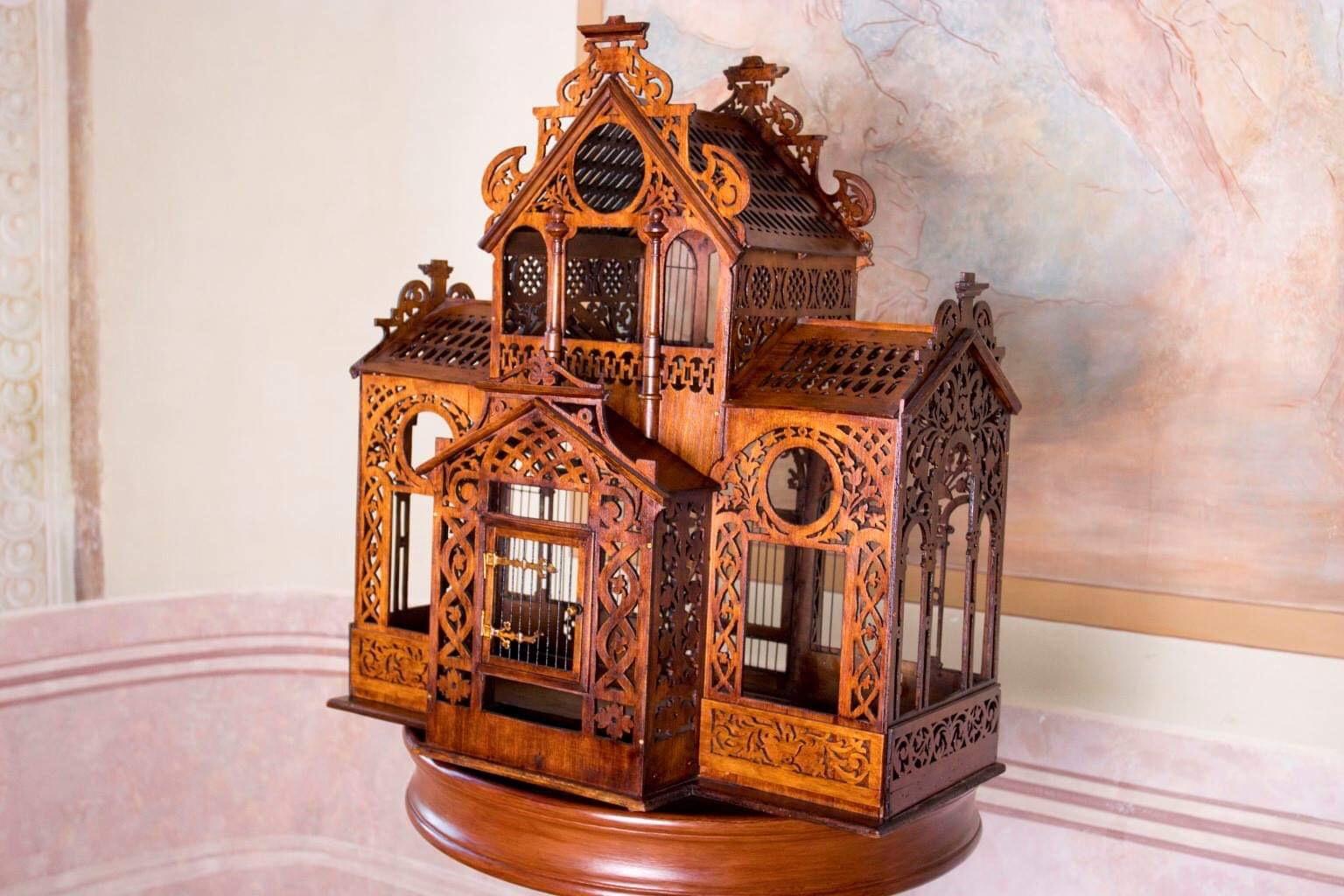 Austrian Unique Bird Cage Wien Secession For Sale