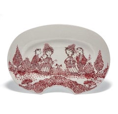 Unique Bjorn Wiinblad Hand-painted Wall Light / Sconce / Candlestick from 1994