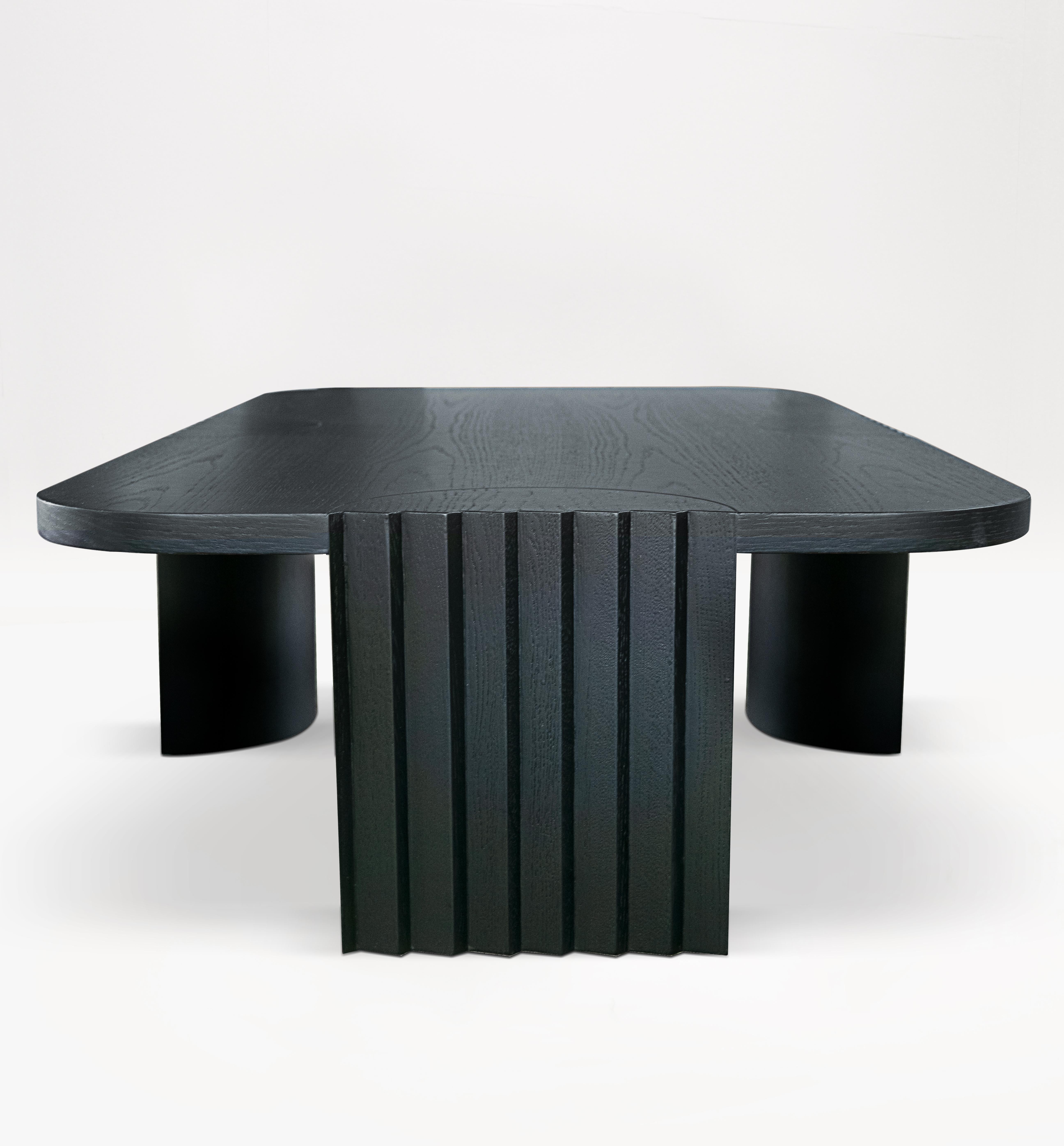 Portuguese Unique Black Caravel Table by Collector For Sale