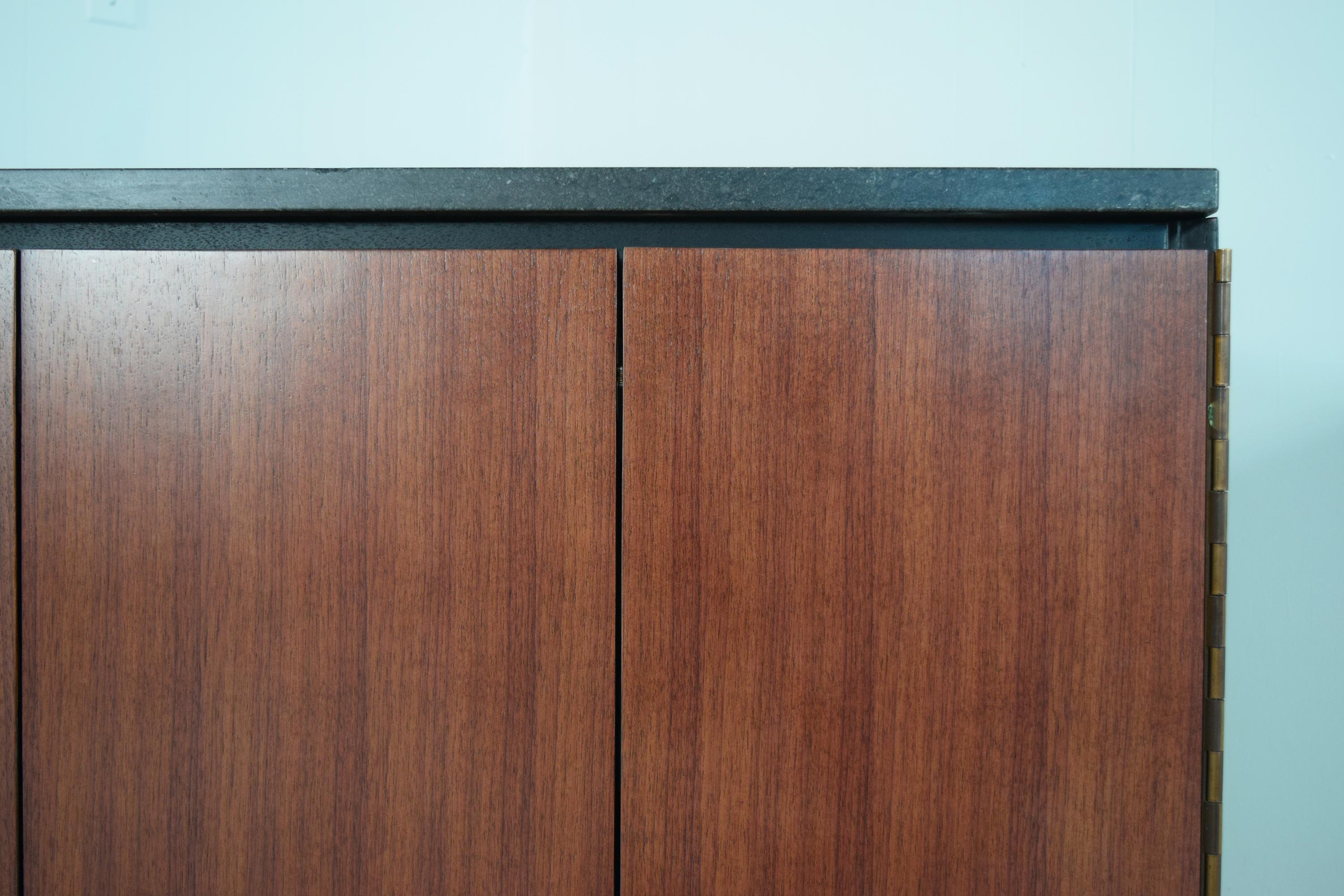 Unique Black Granite Sideboard by Paul McCobb for Calvin 7