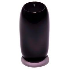 Unique Black Harvest Glass Vase by Tiina Sarapu