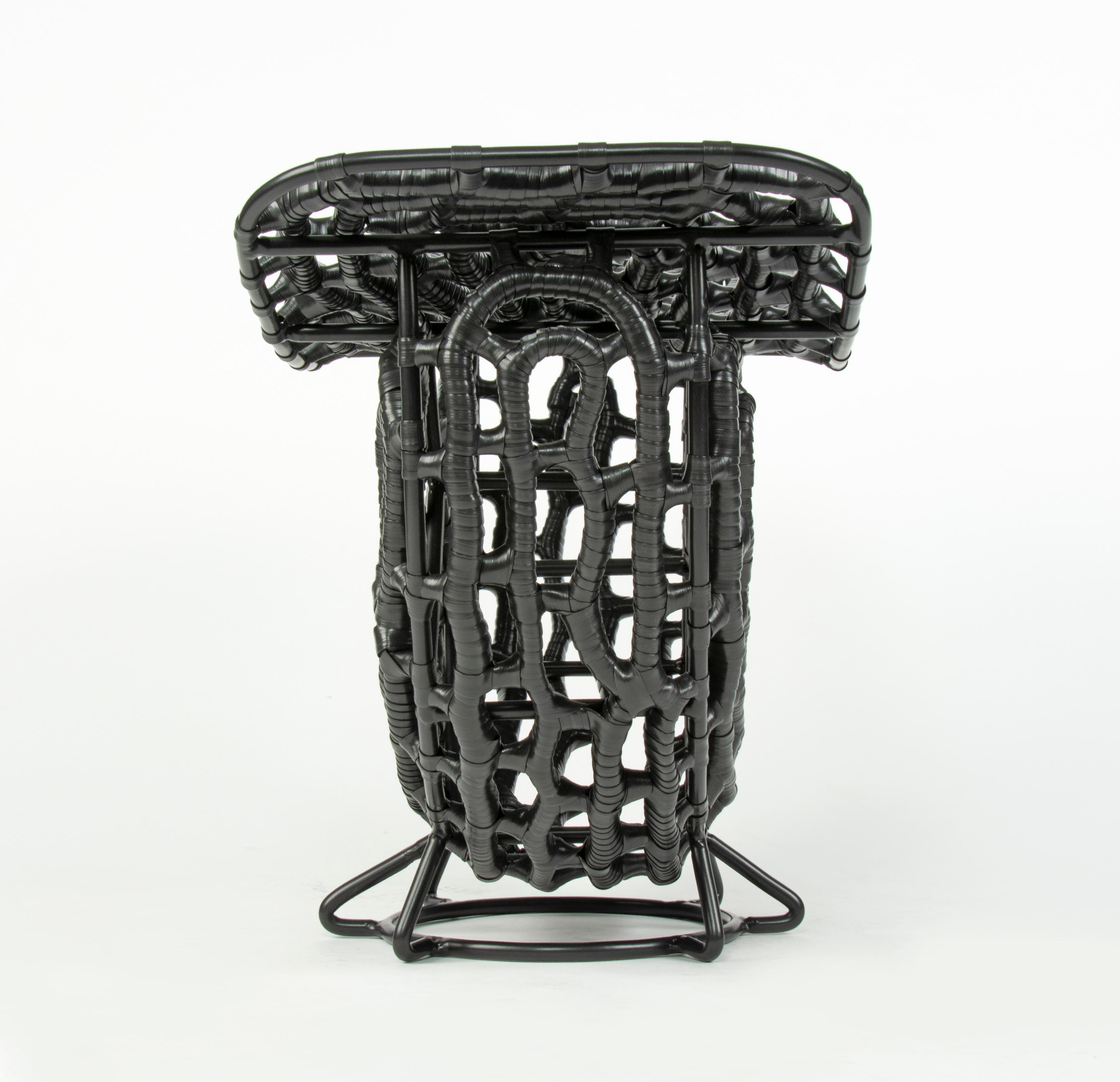 South African Unique Black Mamba Stool by Nawaaz Saldulker