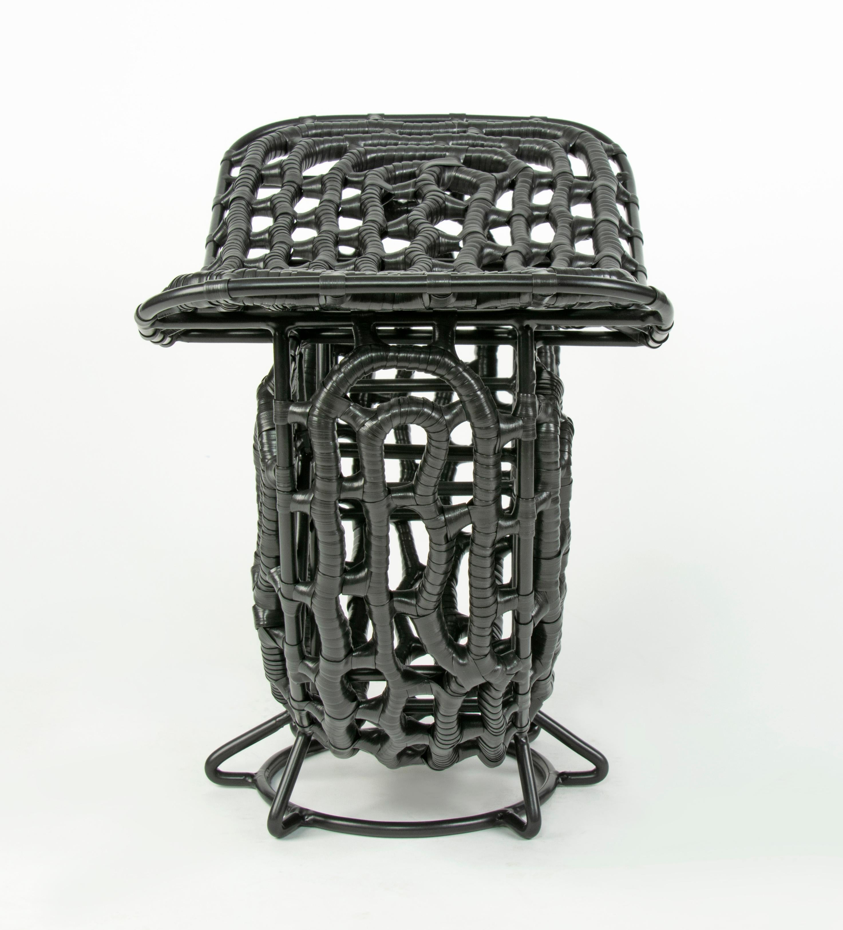 Unique Black Mamba Stool by Nawaaz Saldulker In New Condition In Geneve, CH