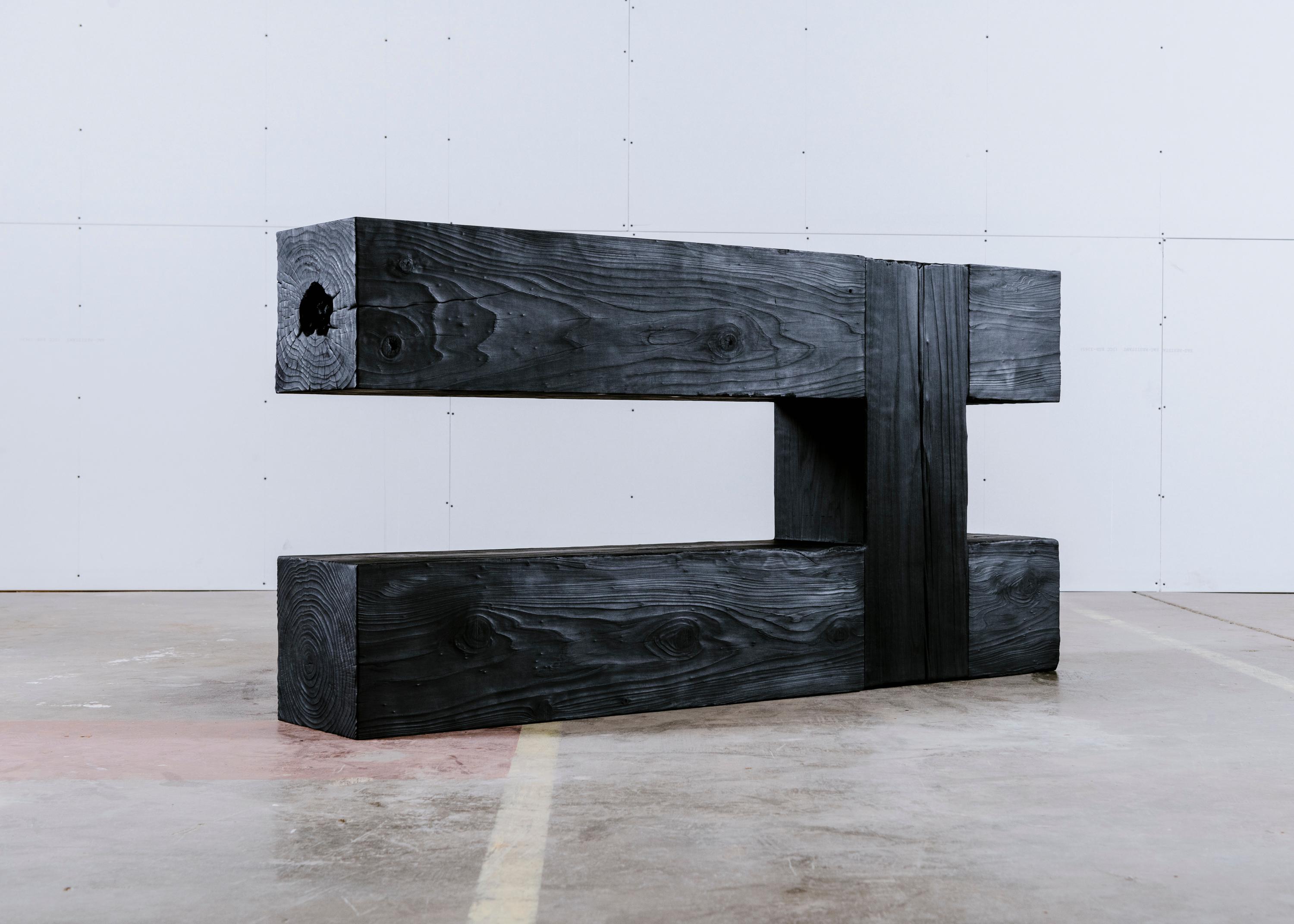 Wanagi Komi is one of seven unique pieces in an ongoing body of works by Los Angeles furniture practice Base 10. The ‘Kodama’ series comprises large-scale furniture works constructed of salvaged California Redwood and composed using the principles,