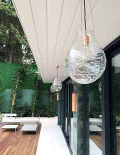 Unique Blown Glass Suspension "Cocoon" Ceren Gurkan