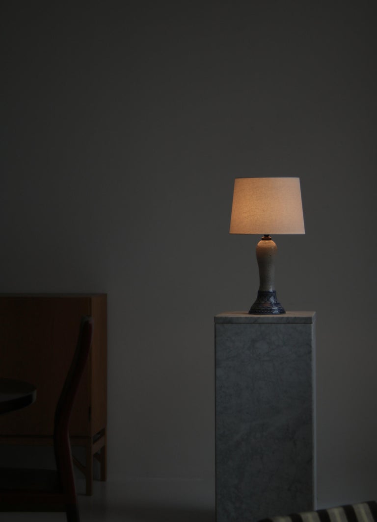 Unique Blue & Grey Table Lamp by Gertrud Kudielka, 