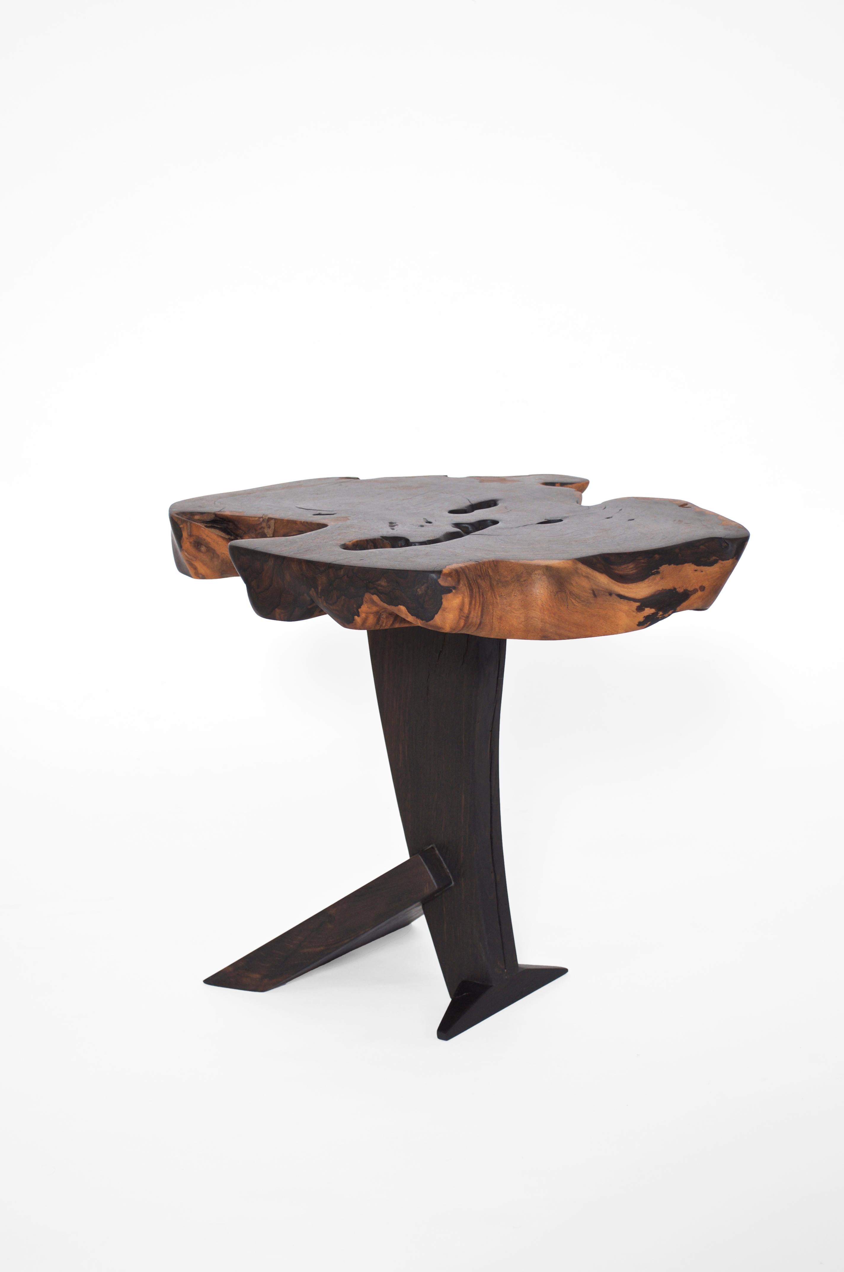 Contemporary Unique Bog Oak Signed Table by Jörg Pietschmann