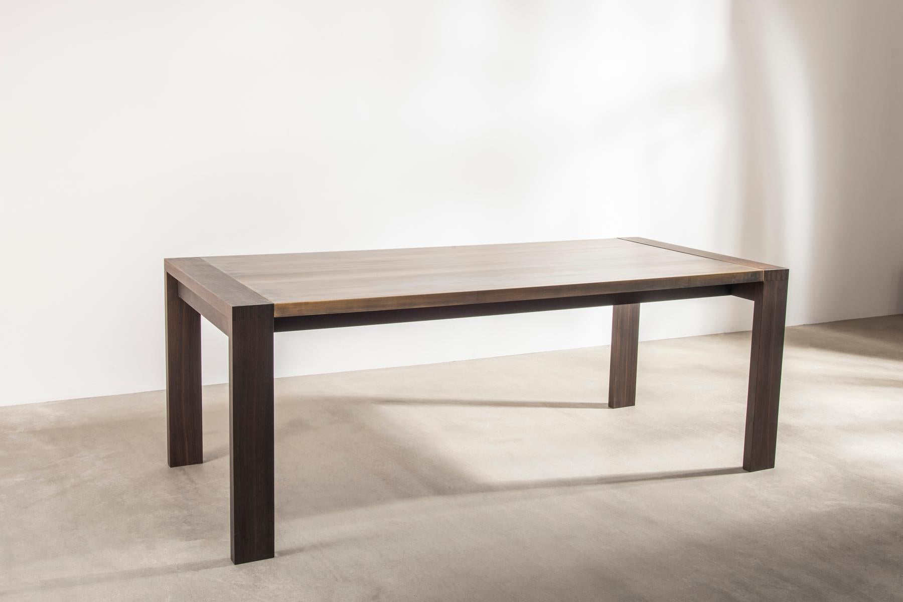 Modern 4200-year-old Fenland Black Oak Table. Unique Piece Designed by Terence Conran For Sale