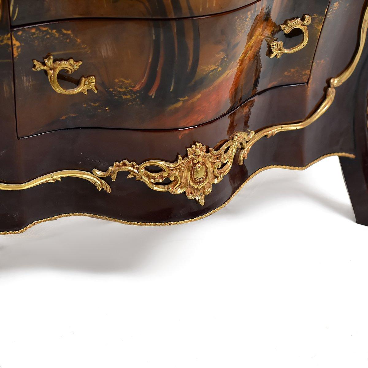 Unique Bombe French Classicism Commode, 20th Century For Sale 3