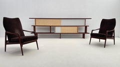 Unique Book shelf in teak - Handmade in Belgium