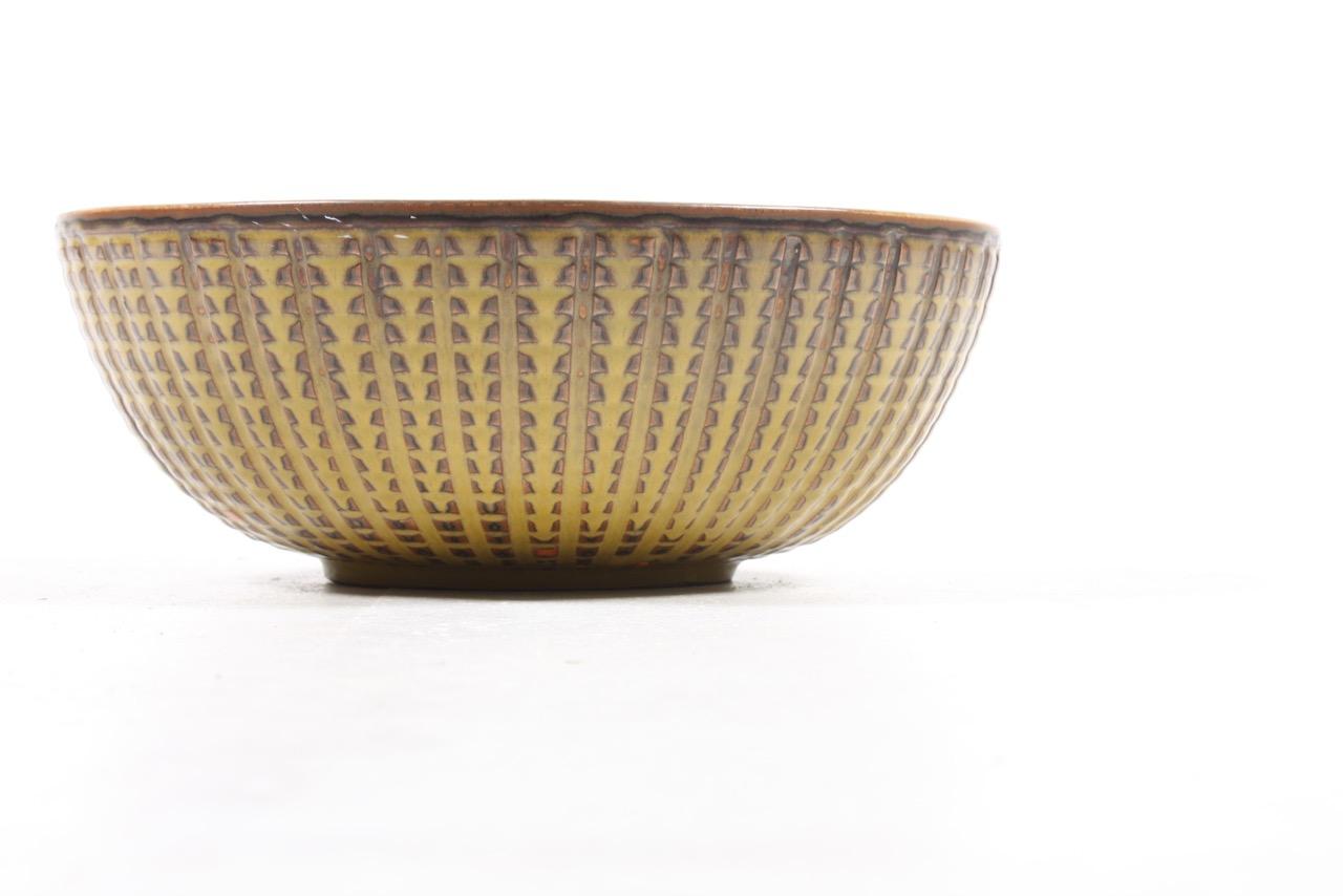 Stoneware Unique Bowl Design by Carl Halier for Royal Copenhagen For Sale