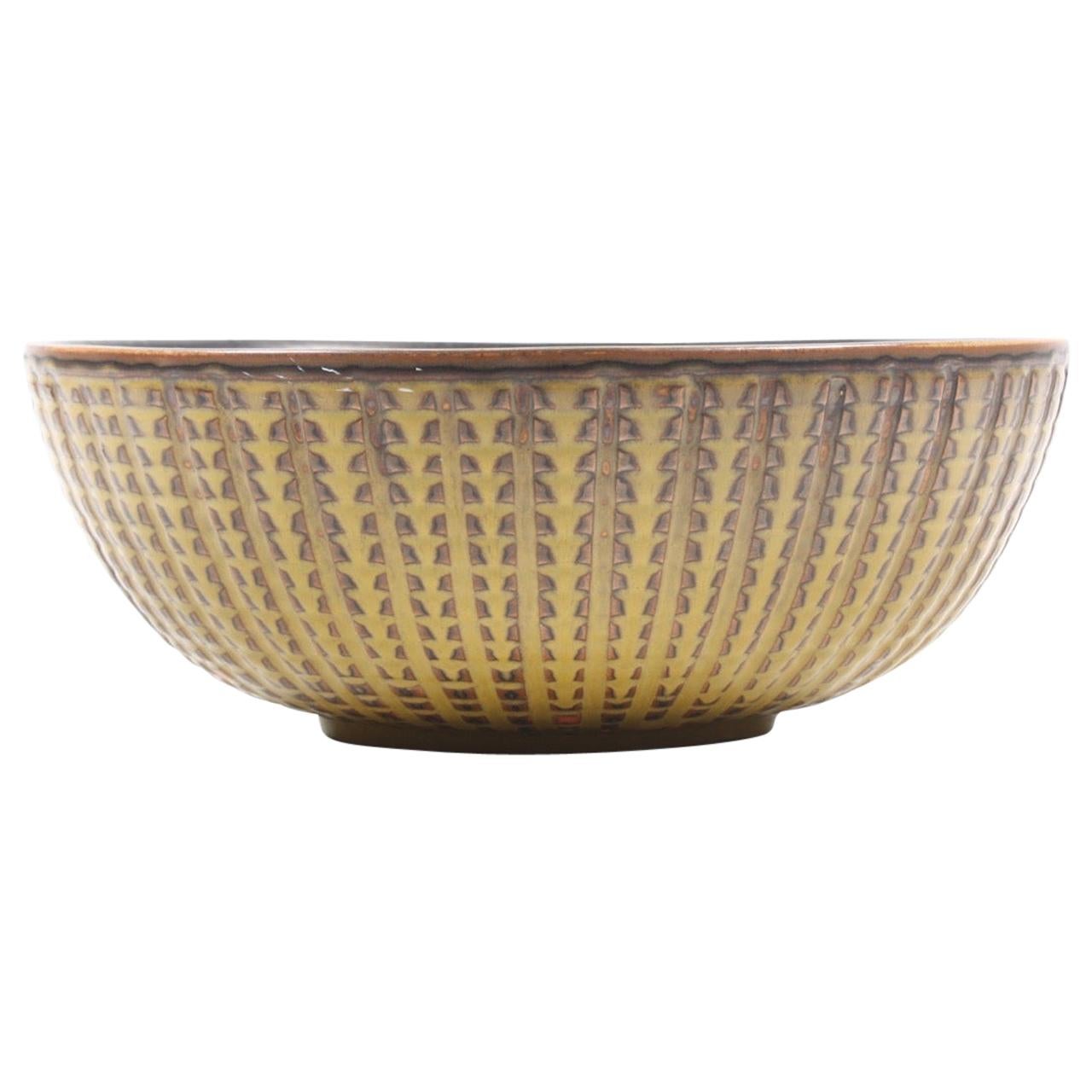 Unique Bowl Design by Carl Halier for Royal Copenhagen For Sale