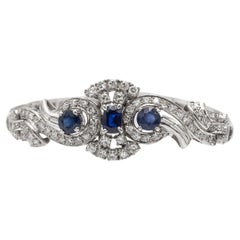 Unique bracelet with diamonds and sapphires, 2nd half of the 20th century