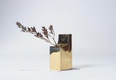 Unique Brass Bottle, Hand-Sculpted and Signed by Lukasz Friedrich