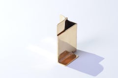 Unique Brass Bottle, Hand-Sculpted and Signed by Lukasz Friedrich