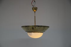 Antique Unique Brass Chandelier by Franta Anyz, 1920s