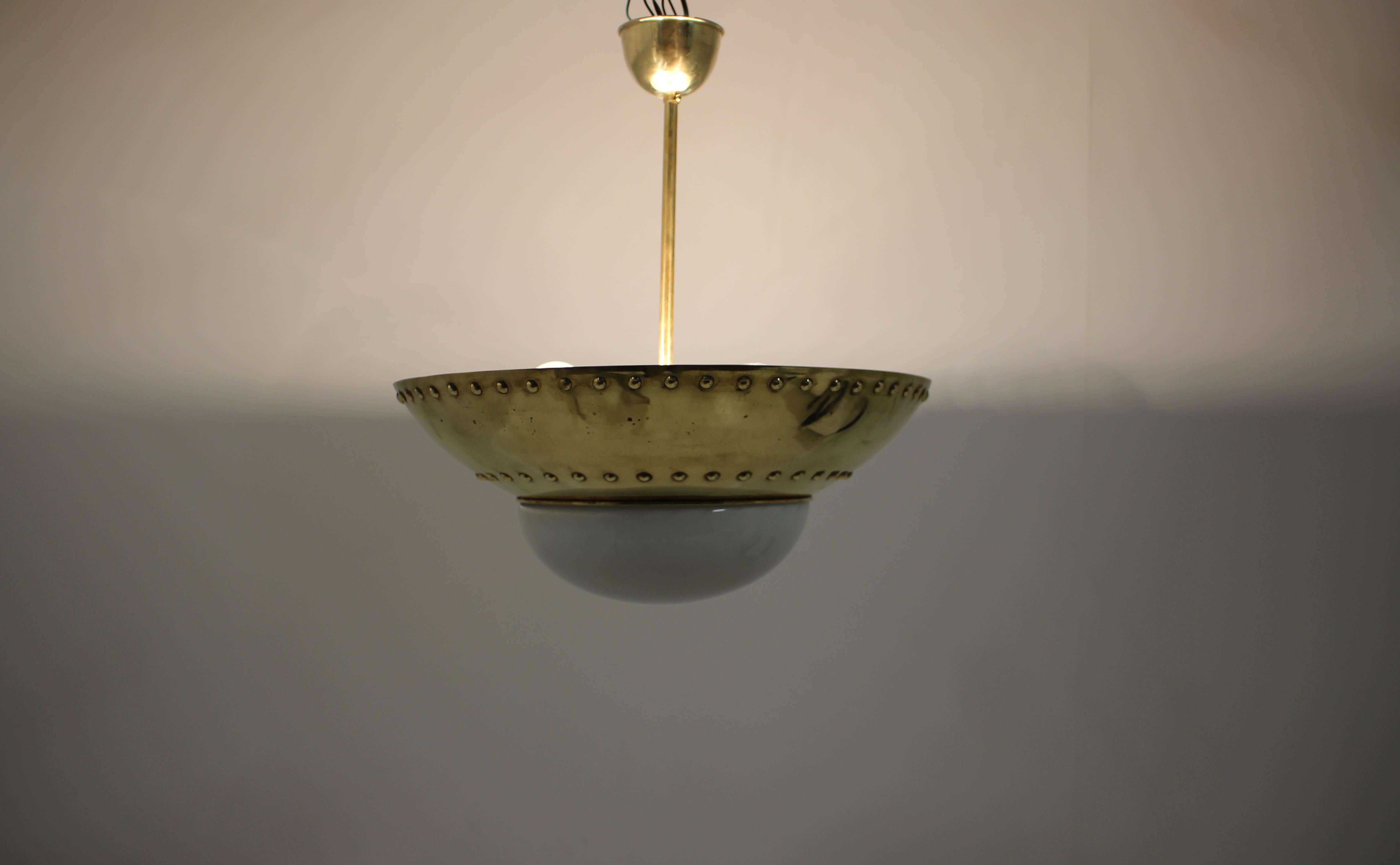 Early 20th Century Unique Brass Chandelier by Franta Anyz, 1920s, Up to Two Items