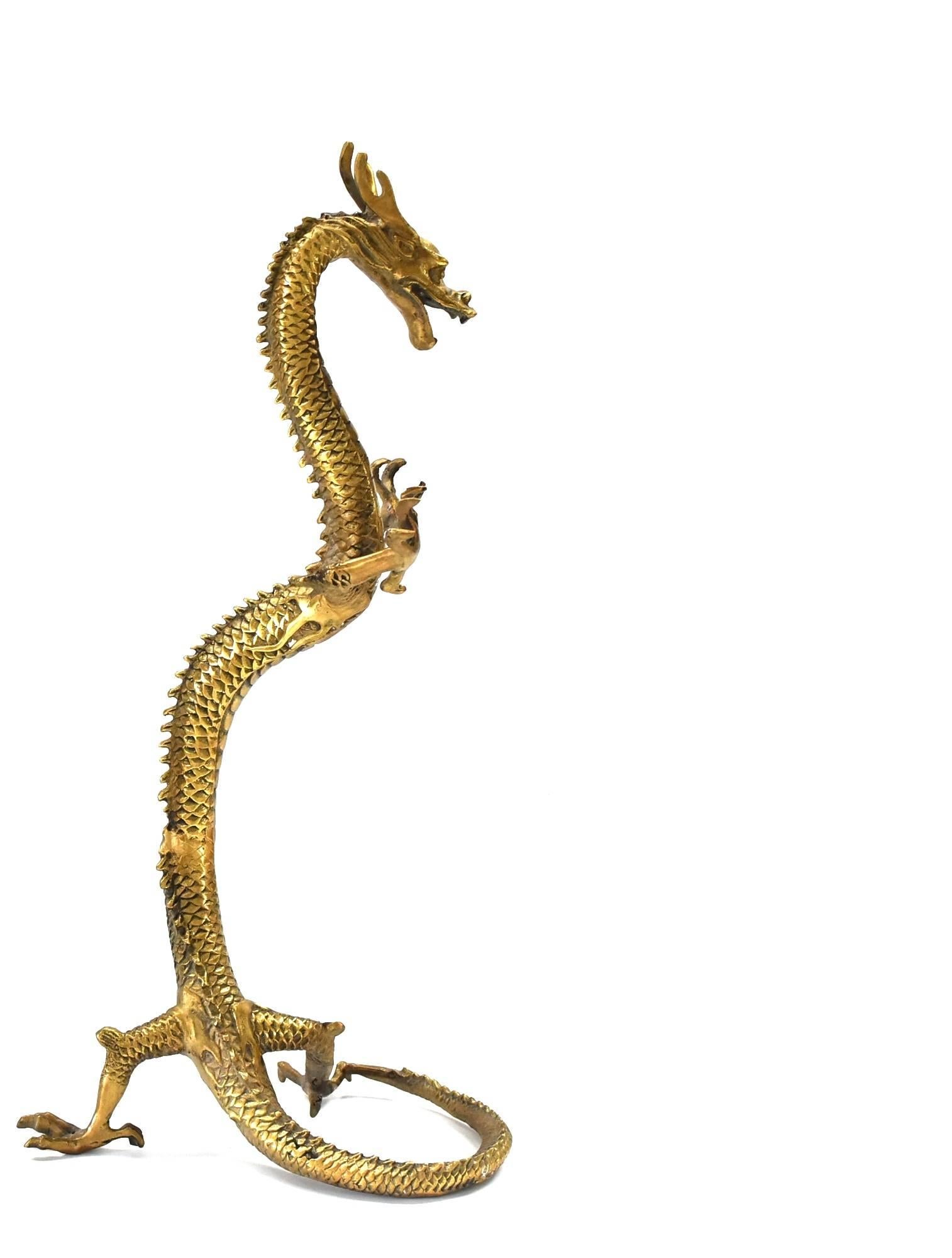 Unique Brass Dragon, Large Standing 13
