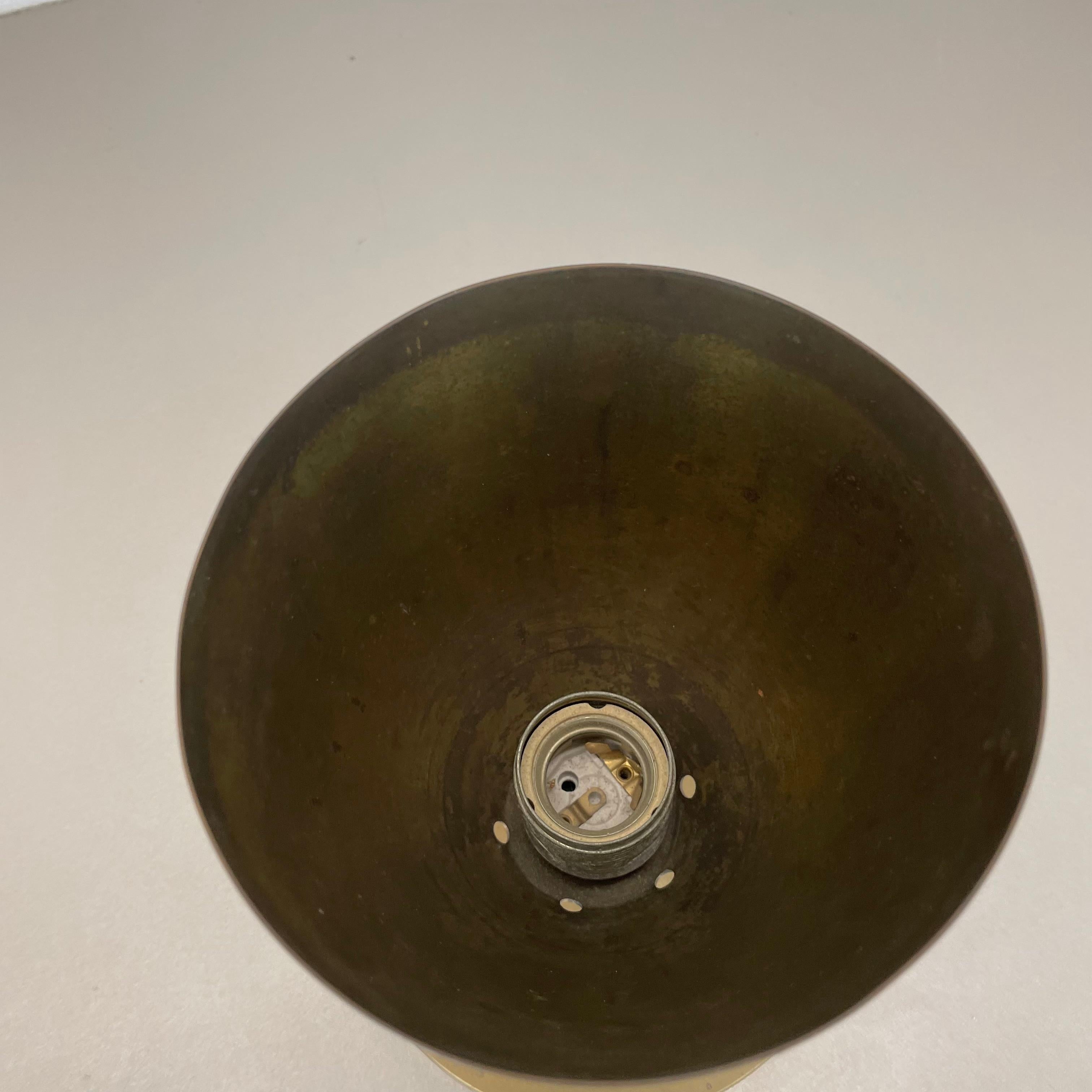 spot unique en laiton Gino Sarfatti Style Ceiling Light Flushmount Italy 1950s en vente 4