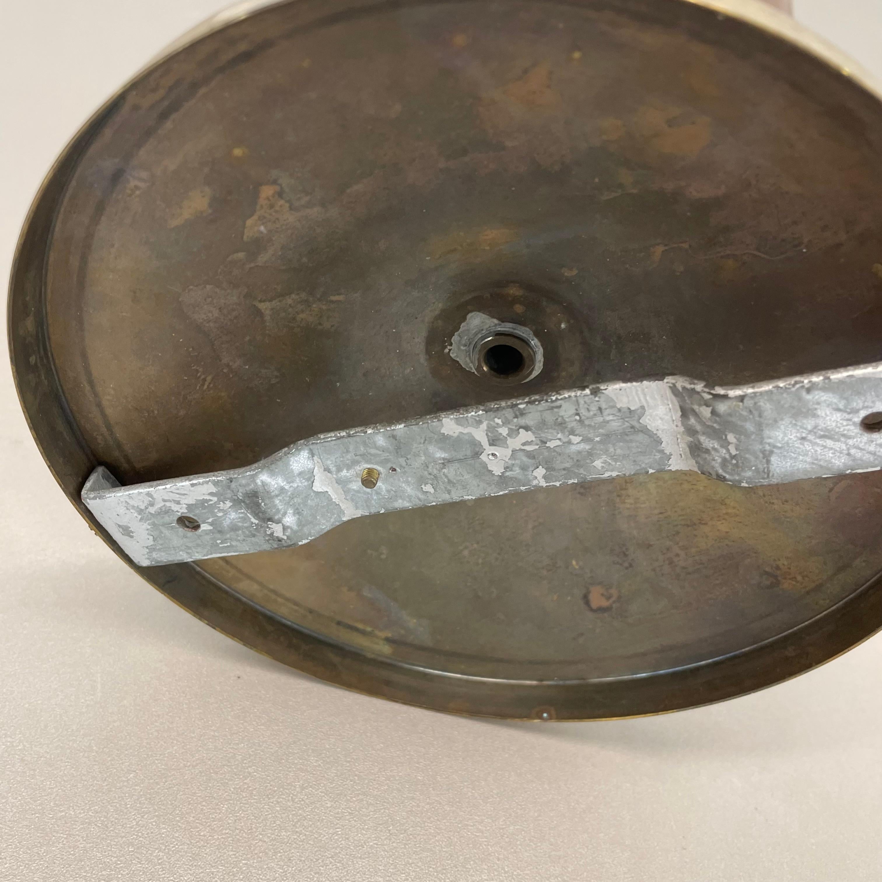 spot unique en laiton Gino Sarfatti Style Ceiling Light Flushmount Italy 1950s en vente 7