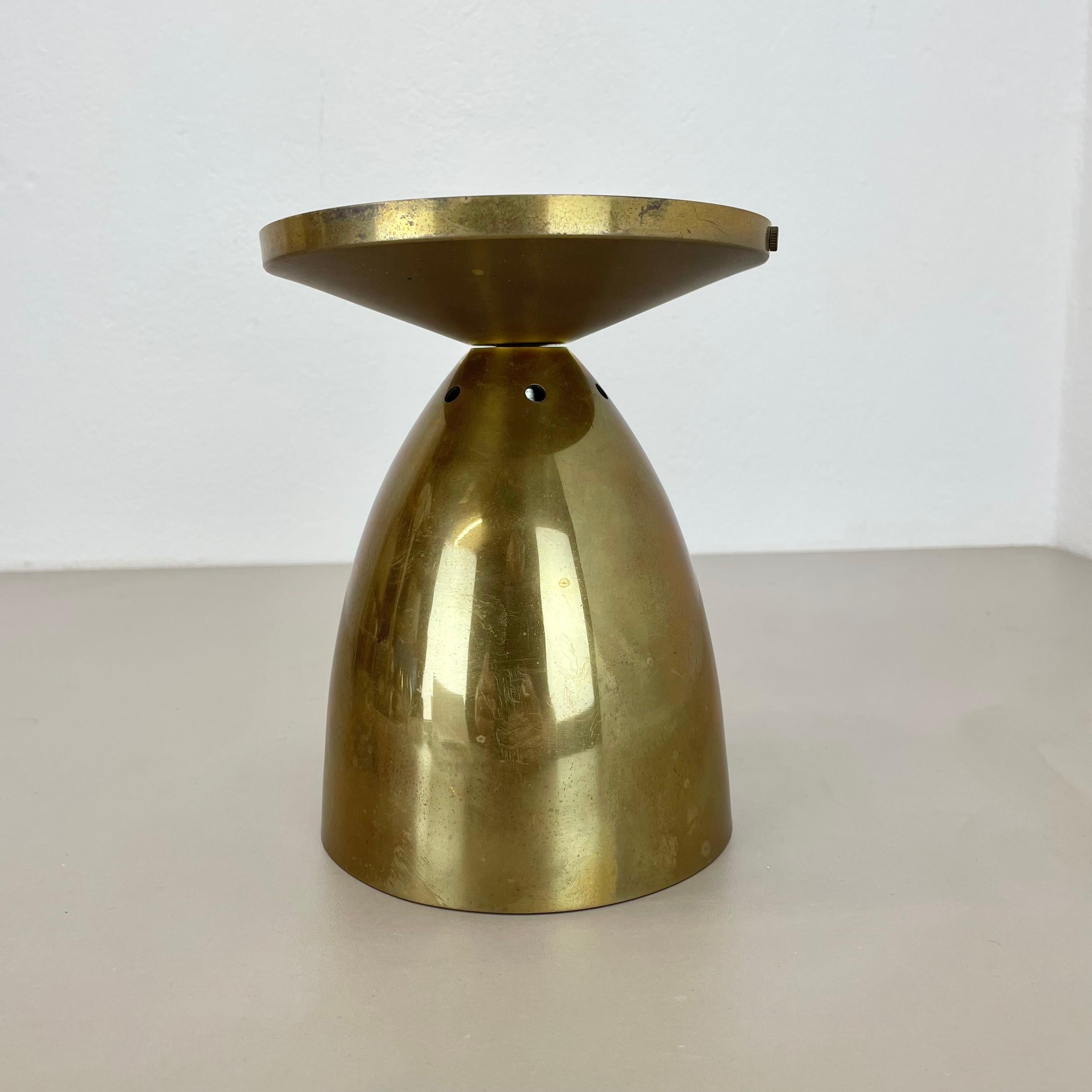 spot unique en laiton Gino Sarfatti Style Ceiling Light Flushmount Italy 1950s en vente 9