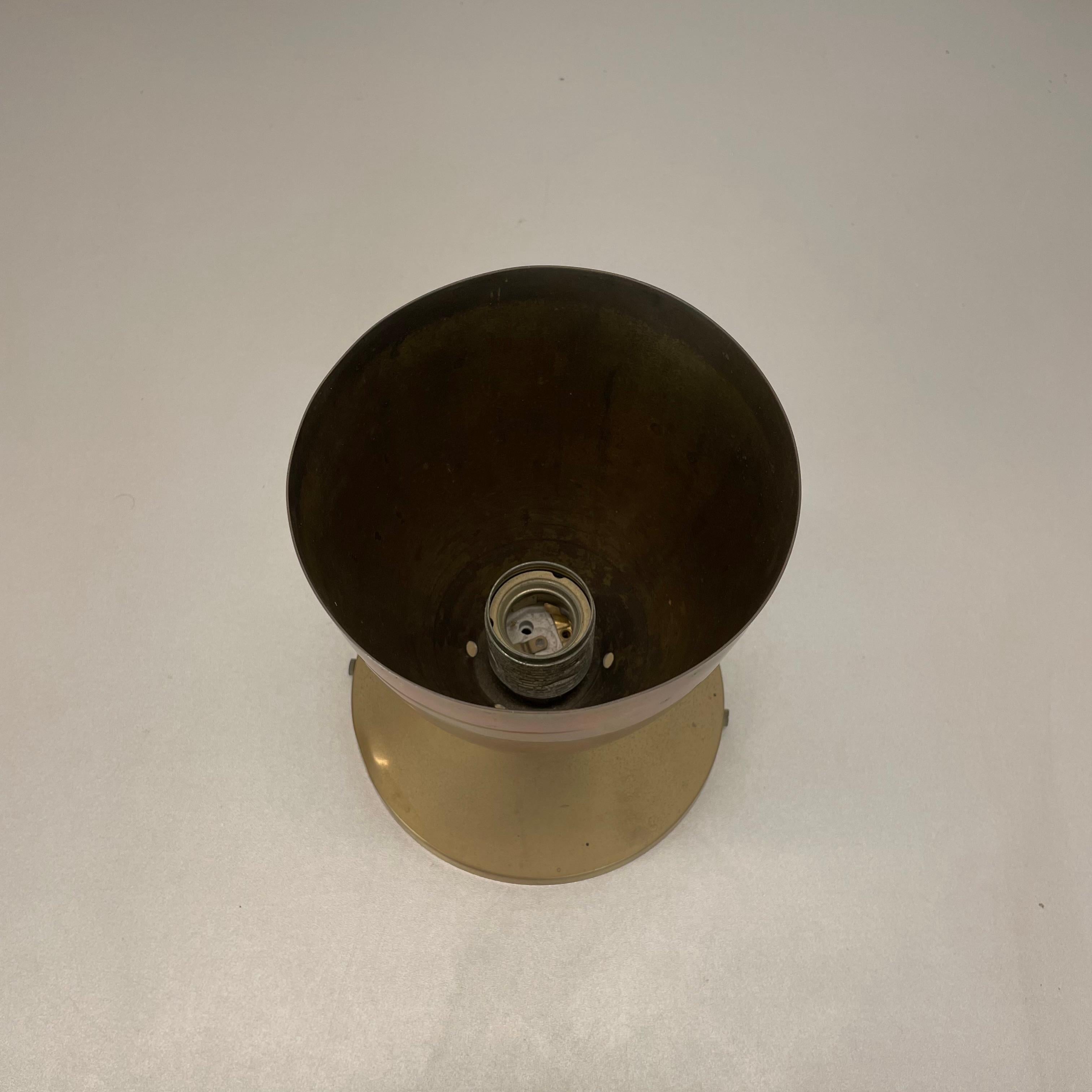 spot unique en laiton Gino Sarfatti Style Ceiling Light Flushmount Italy 1950s en vente 1