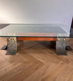 Unique Brazilian Brutalist Mid-Century Coffee Table, Late 1960s