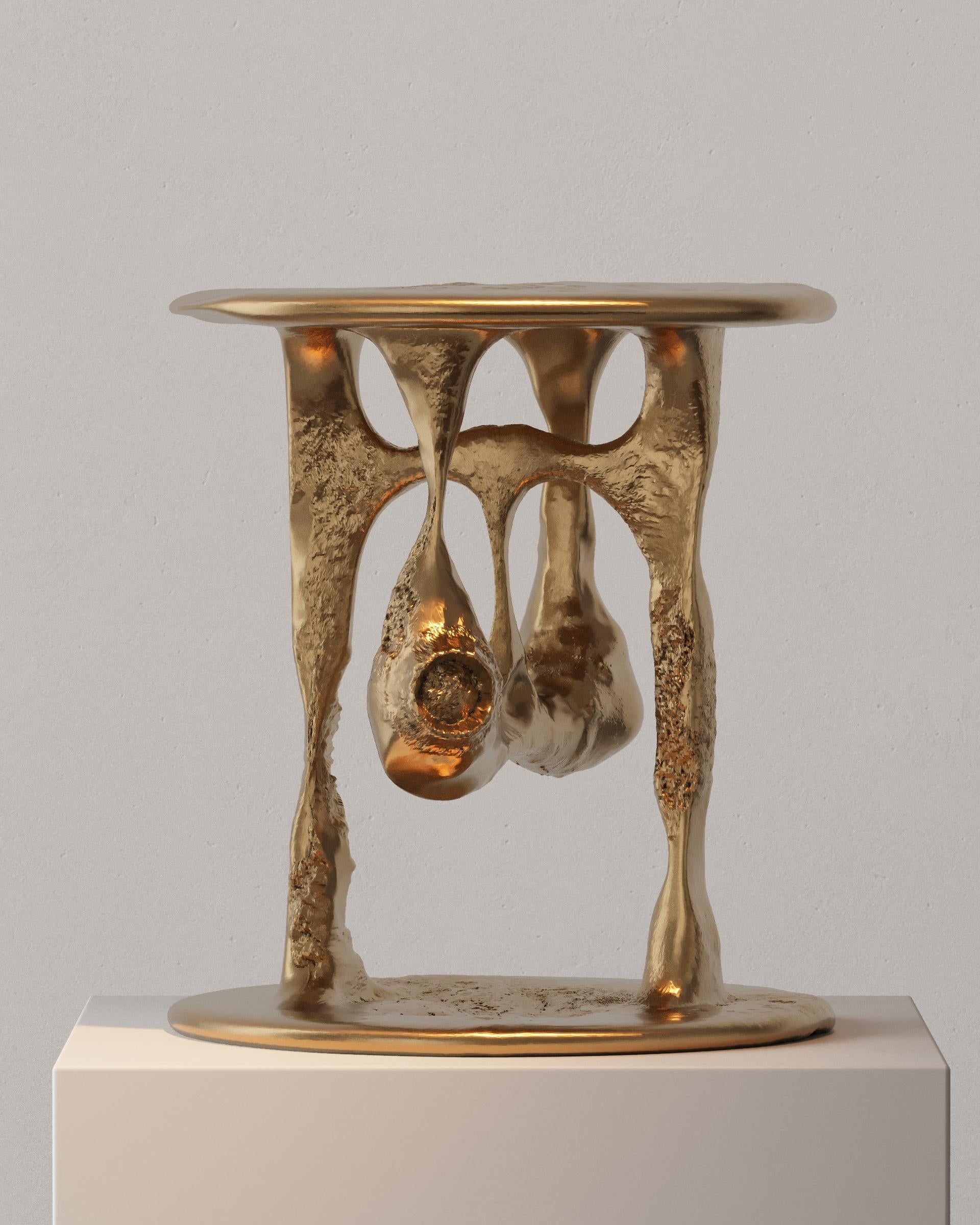 Postmoderno Tavolino in osso di bronzo di Plyus Furniture in vendita