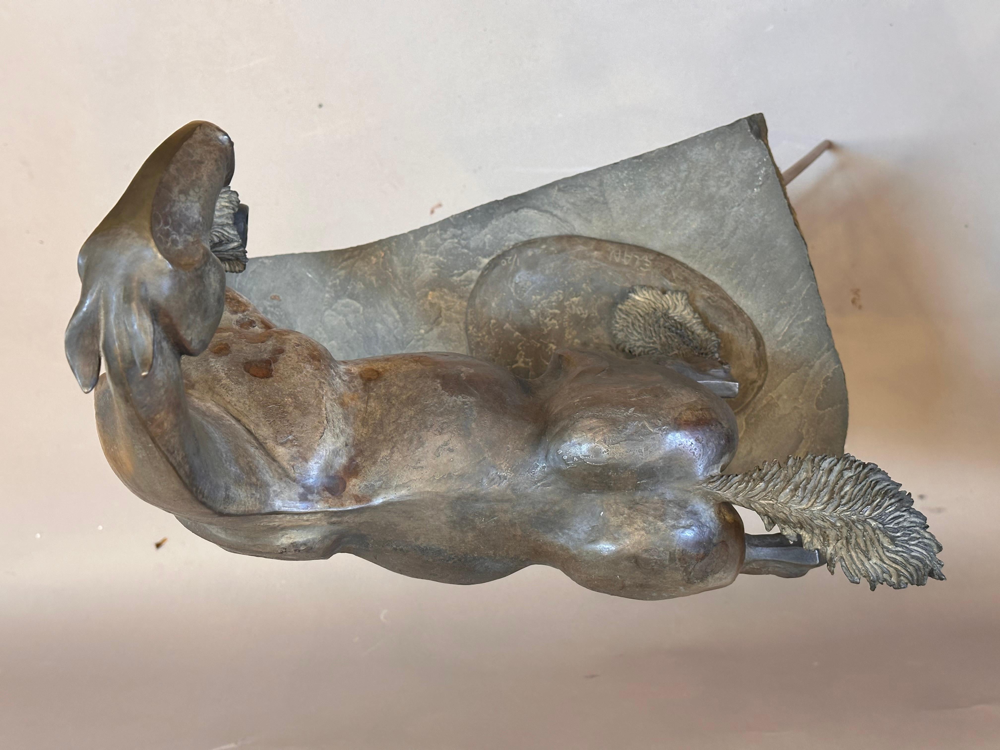 Unique Bronze Horse Sculpture by Tahna cast 1999 Titled “Elan” For Sale 3