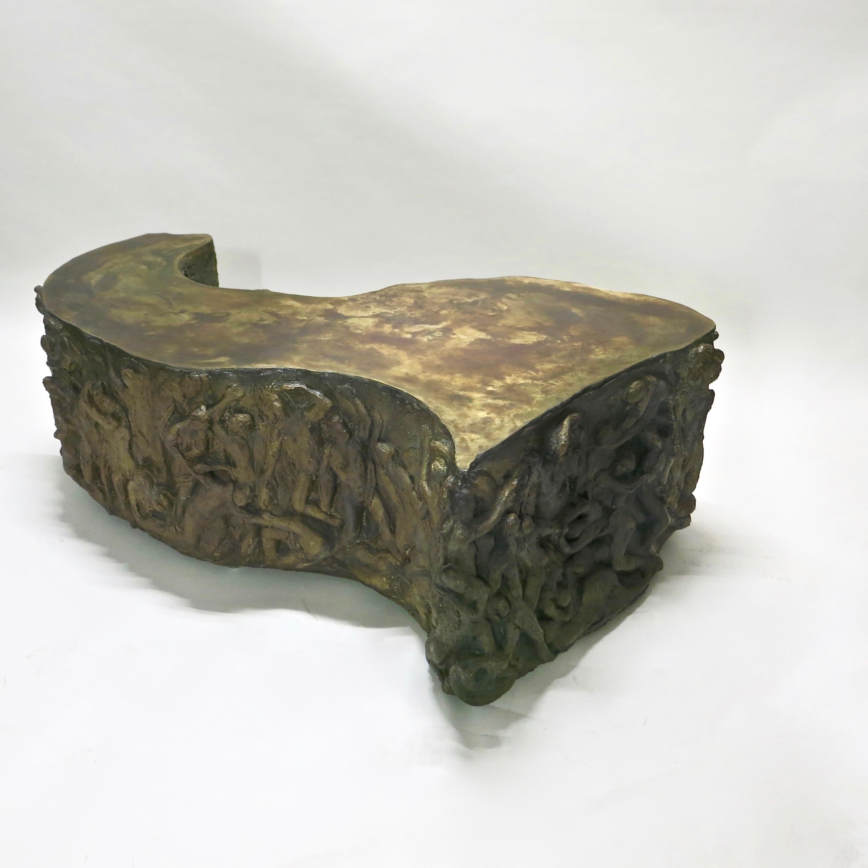 Sculpture and function meet in this one-off, studio made coffee table by Philip and Kelvin Laverne titled 