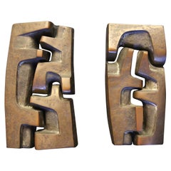 Unique Bronze Wall Sculpture, Belgium, 1970s