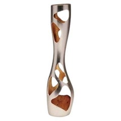 Vase unique en bronze et feuille d'or blanc, « THIS IS NOT A VASE » par Reda Amalou Design