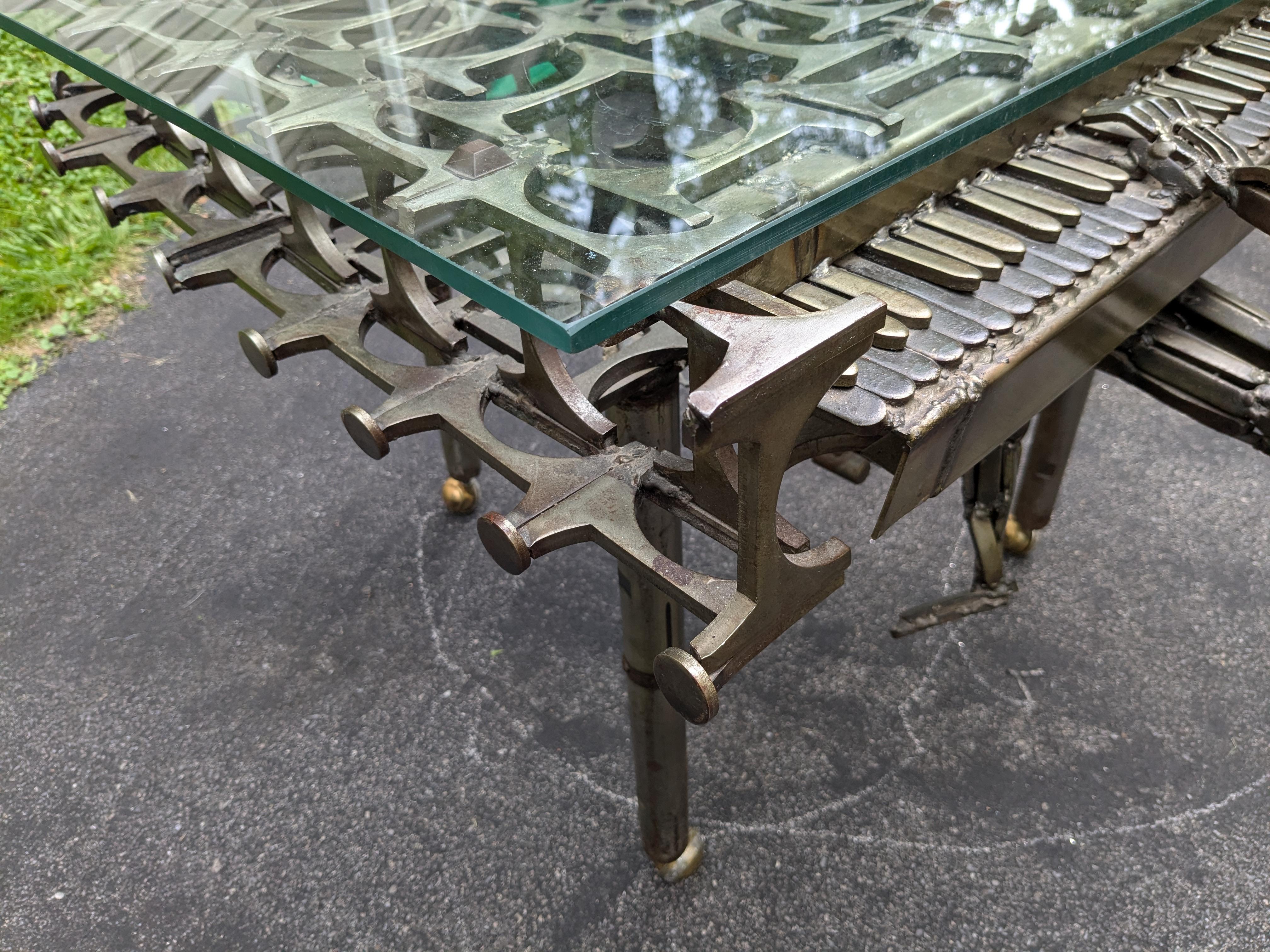 Sculpture de table basse brutaliste unique de Colbert Collins 1976 en vente 3