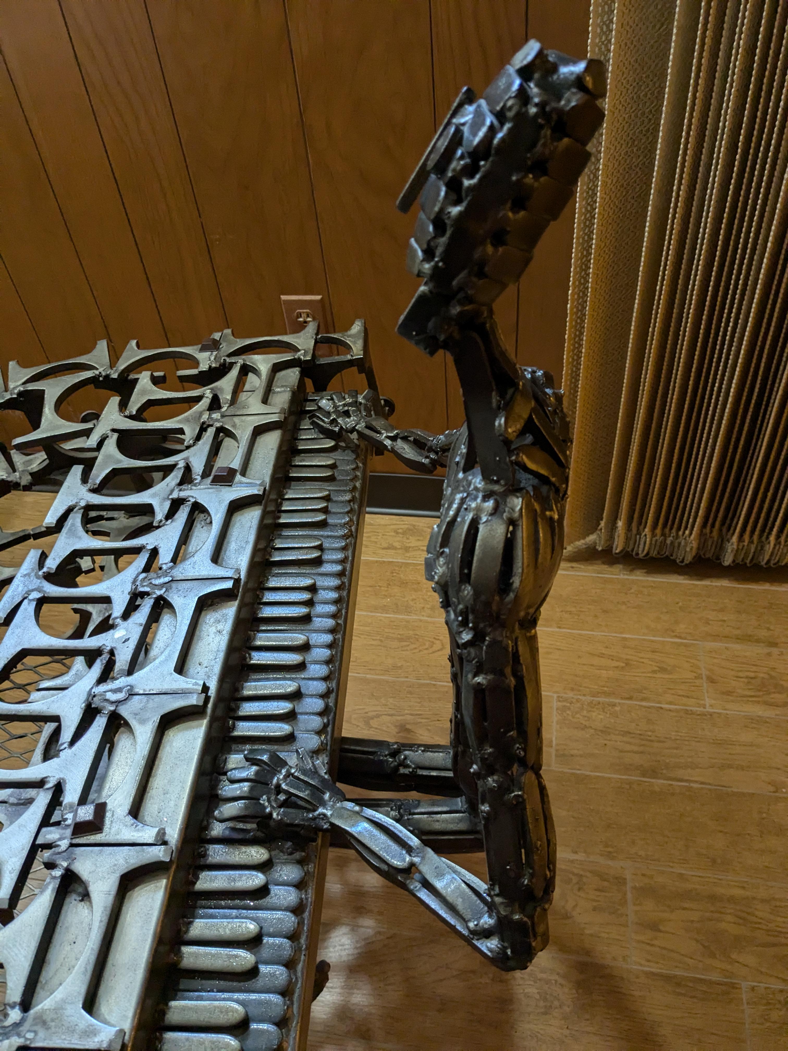Sculpture de table basse brutaliste unique de Colbert Collins 1976 en vente 5