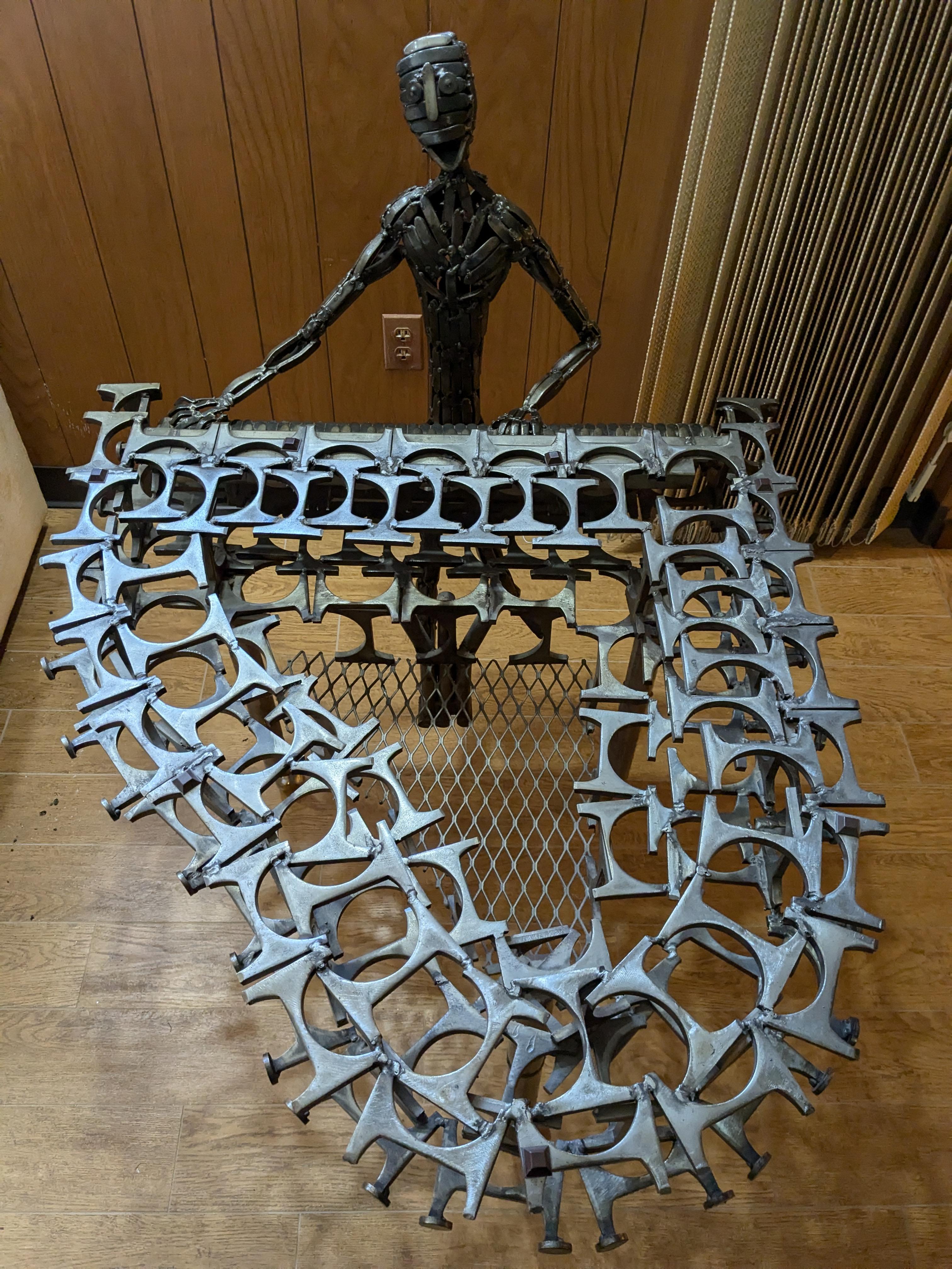 Brutalisme Sculpture de table basse brutaliste unique de Colbert Collins 1976 en vente