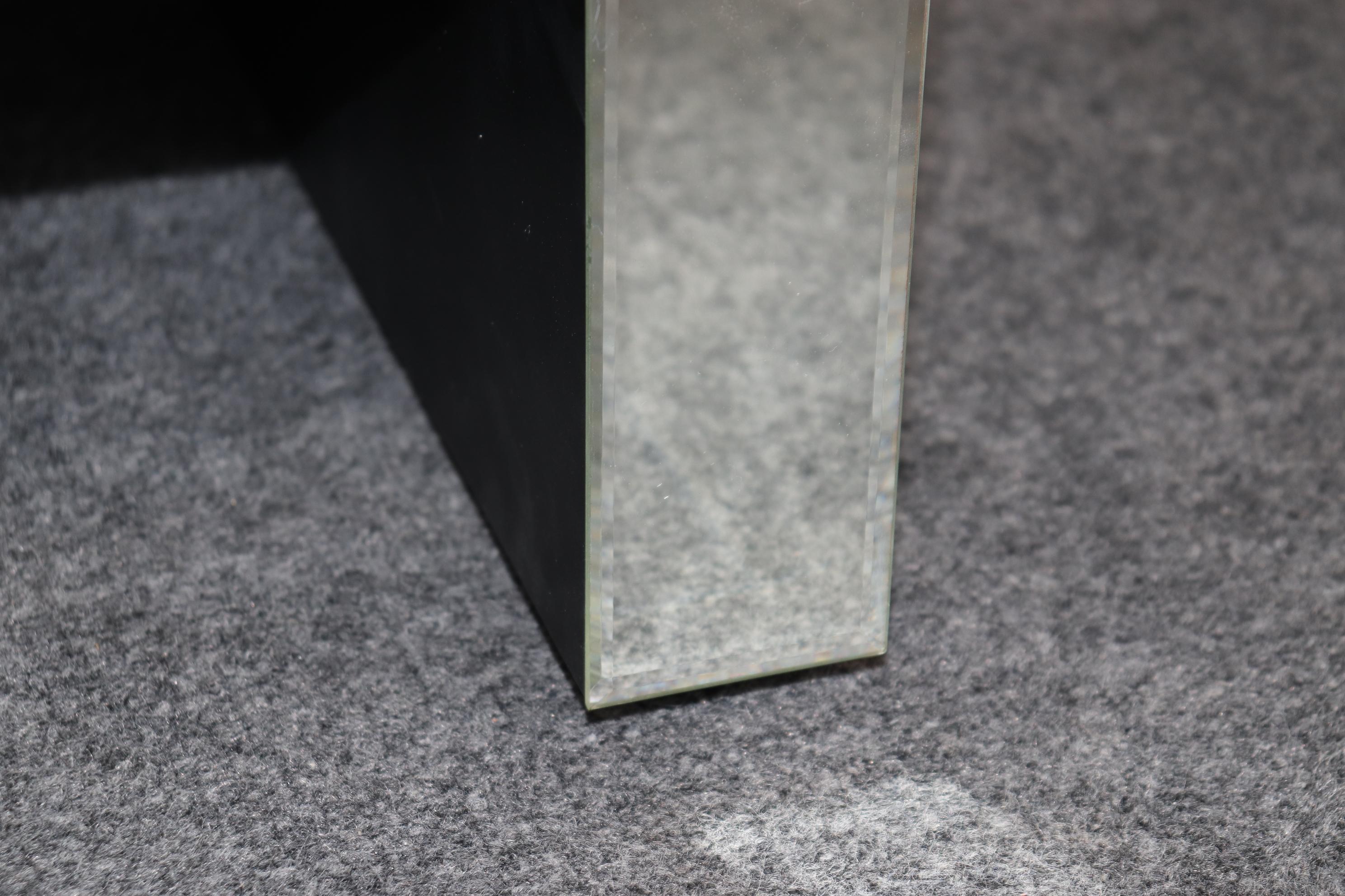 Unique Brutalist Mirrored Post-Modern Contemporary Chest or Nightstand 5