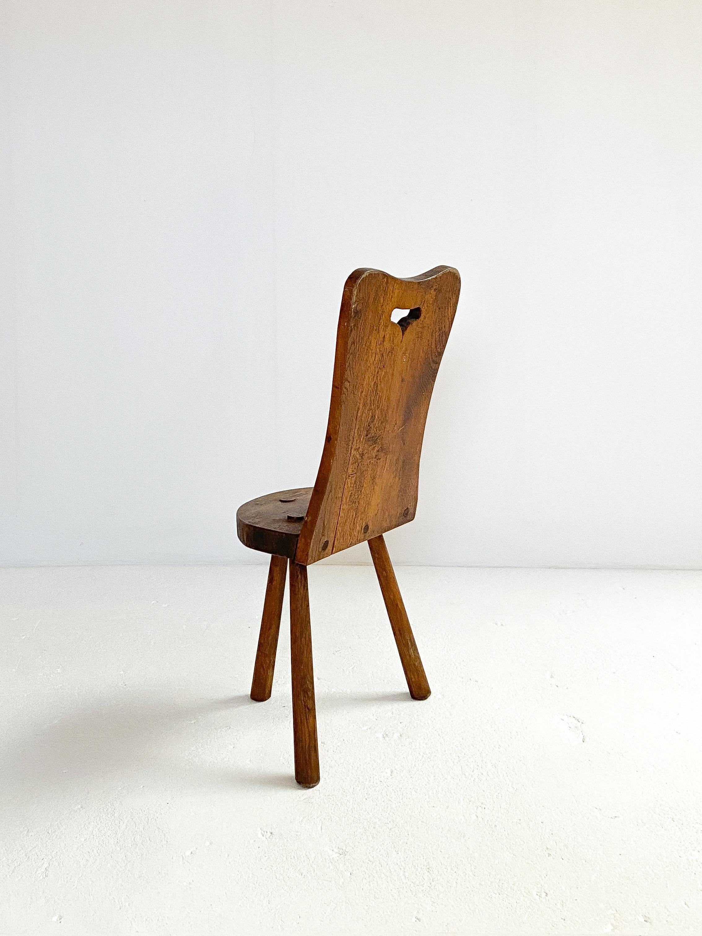 antique wooden birthing chair