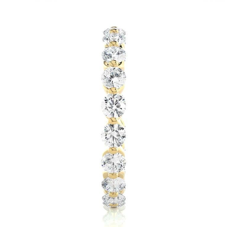 For Sale:  Unique Bubble Moissanite Engagement Band in Gold Plated Sterling Silver for Mom 4