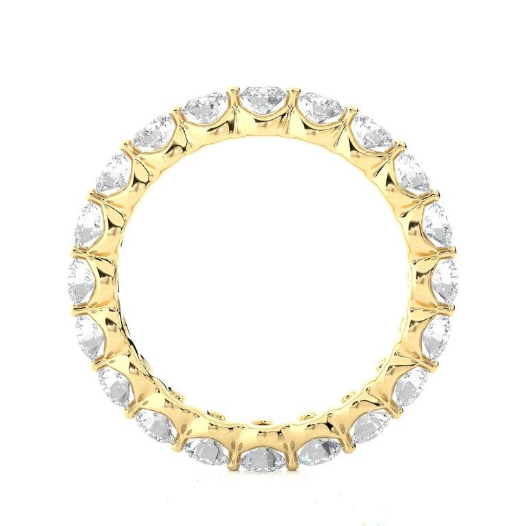 For Sale:  Unique Bubble Moissanite Engagement Band in Gold Plated Sterling Silver for Mom 8
