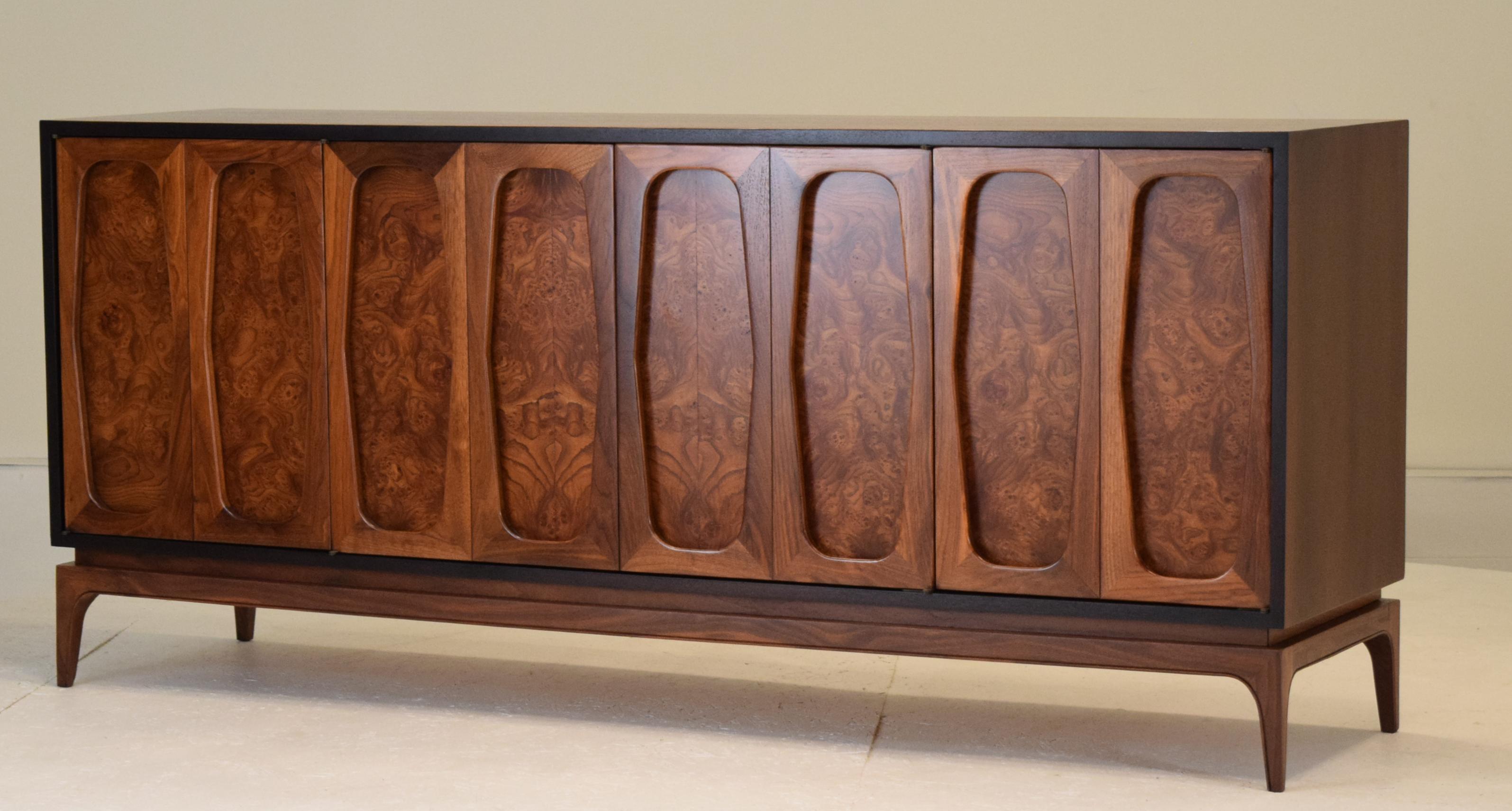 A unique buffet custom made by Specialty Woodcraft Inc. of N.J. measures: 73.5